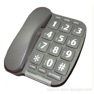 Desk wall mountable led indicator big button phone